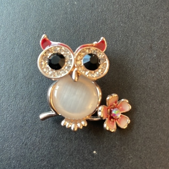 SAKS FIFTH AVENUE owl 🦉 Brooch - Picture 1 of 3